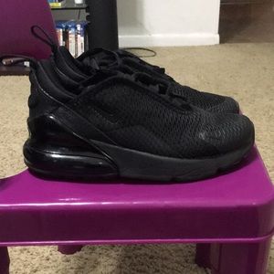 Little Kids Toddler Nike Air Max 270 Triple Black sz 12C